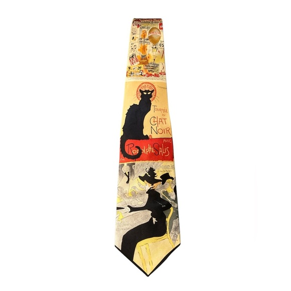 Reflets D’Art Toulouse Lautrec Silk Necktie - Picture 1 of 7